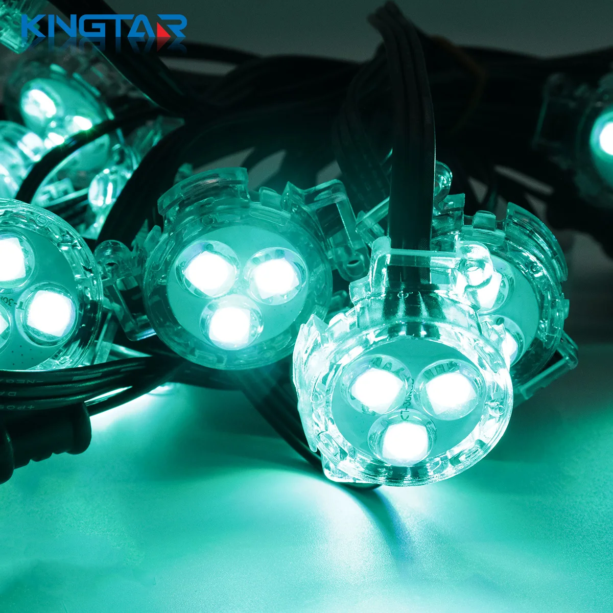 Pinpoint Shape Led 30mm RGB LED Pixel Addressable Point Lights Permanent Holiday Eaves ...