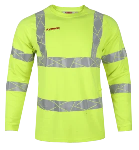 Wholesale OEM Hi Vis Reflective Safetywork t Shirts Fire Retardant Work Clothing Hi Viz Safety Work Shirts