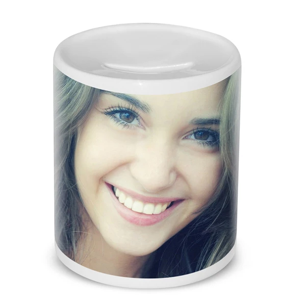 Sublimation Blanks Money Box Ceramic Saving Money Box For Printing