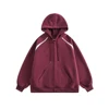 Sweat à capuche bordeaux pour homme