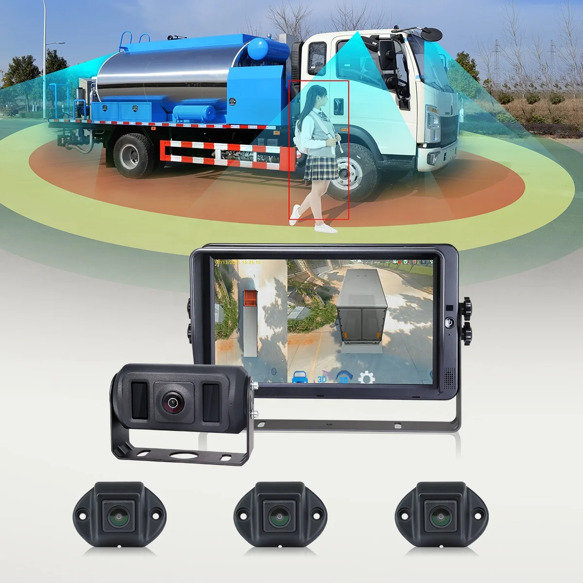Semi Truck 360 Degree Camera For Truck Universal 360° Bird View