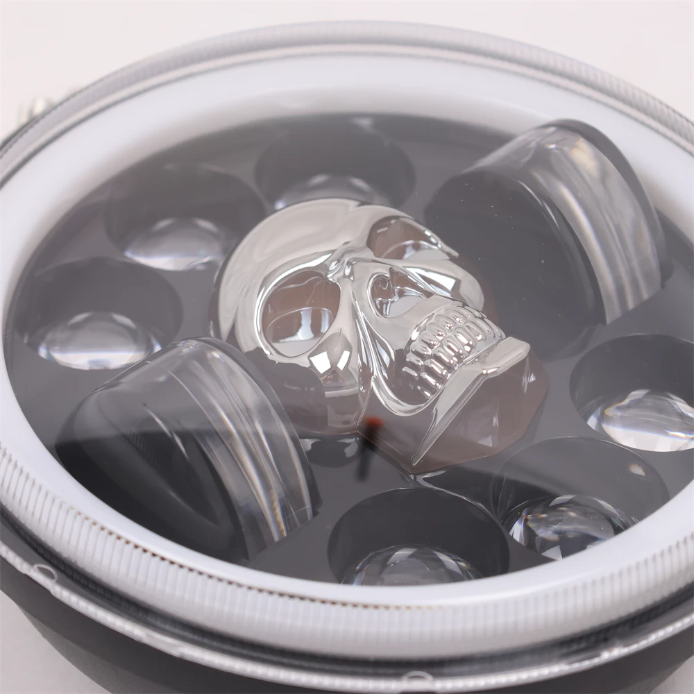 product tiypeor 575 inch led headlight projector halo ring motorcycle highlow beam drl turn signal for dyna softail sportster 883 xl883-3