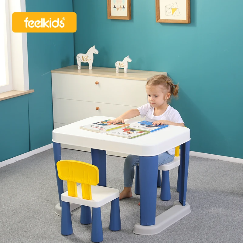 Feelkids Hot Sale Children Furniture Sets Plastic Table and Chair