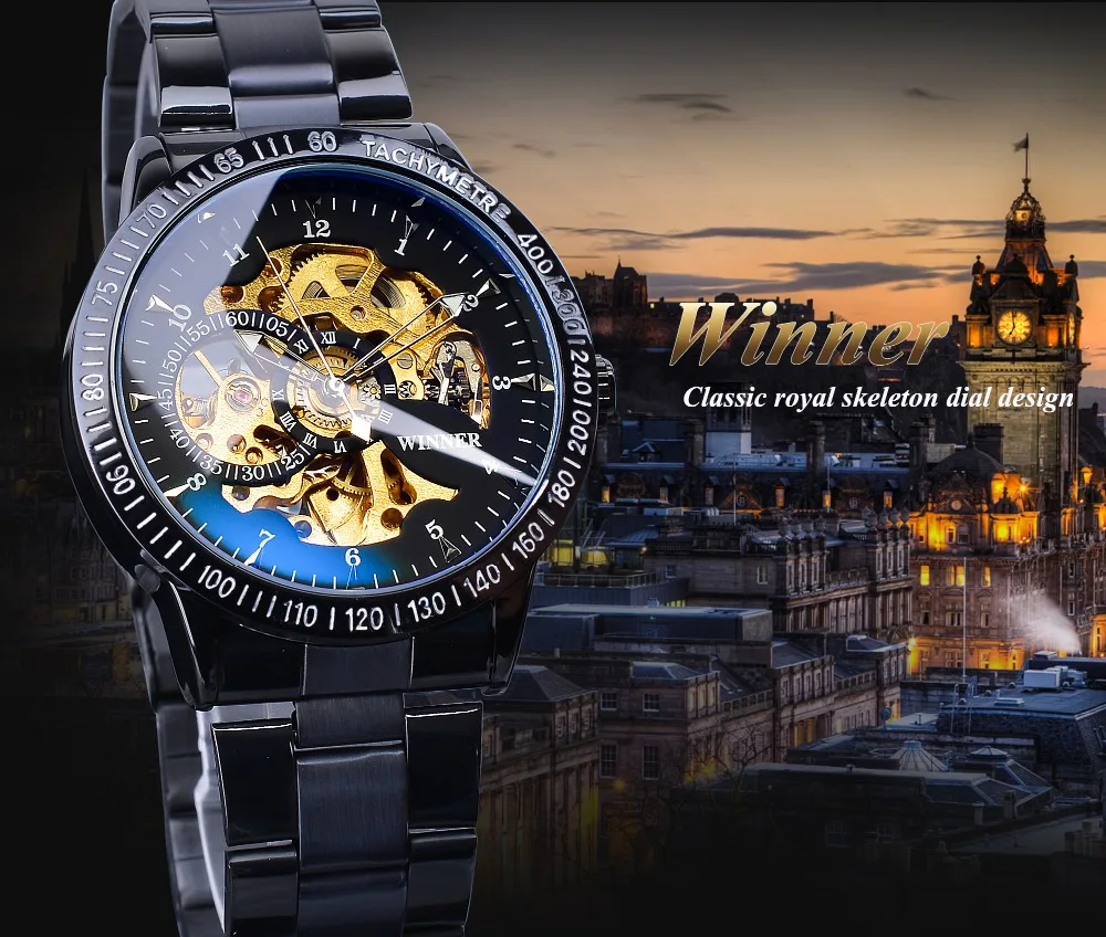 Alibaba Reloj Skeleton Winner Automatico WINNER Automatic Watch