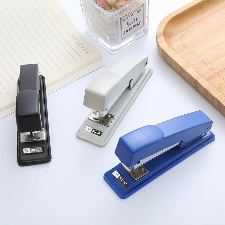 High Quality Basic Style Medium Sized Desktop Paper Stapler Office Stapler Manual Metal Customized Stapler