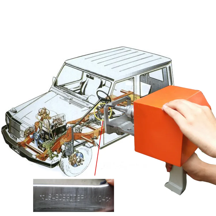 Chassis Number Handheld Dot Peen Marker Dot Matrix Engraving Machine