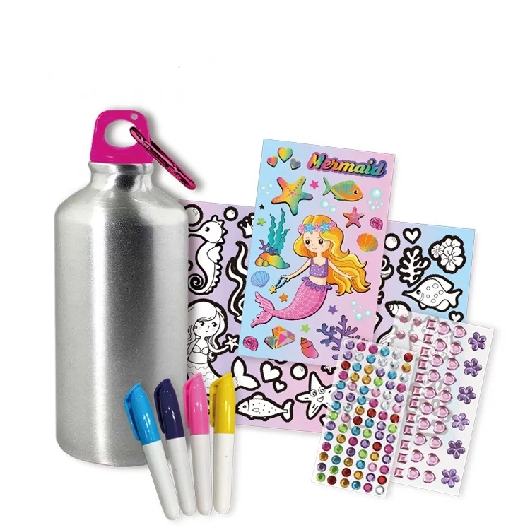 Colorations® Decorate Your Own Drinking Bottle 6PC Craft Kits