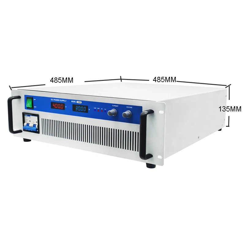 10000W High Power DC Power Supply with Protection & Cooling