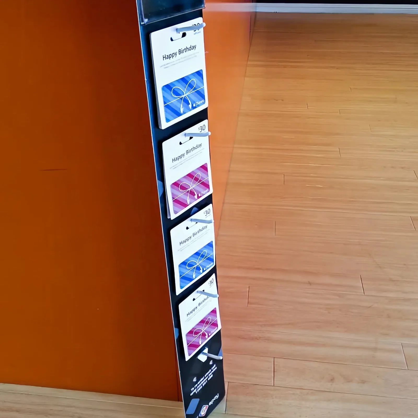 Retail Shop Custom OEM 360 Degree Rotating Gift Card Display Stand Racks Sim Card Display Stand for Retail Store