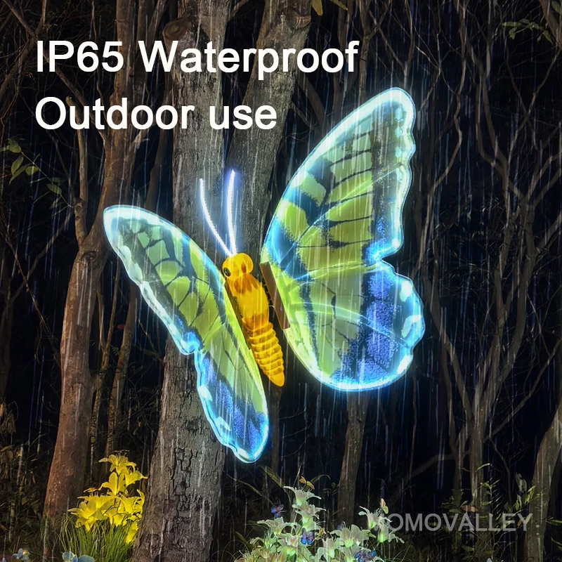40cm Warm White Wall Mounted LED Butterfly Light Movement Remote