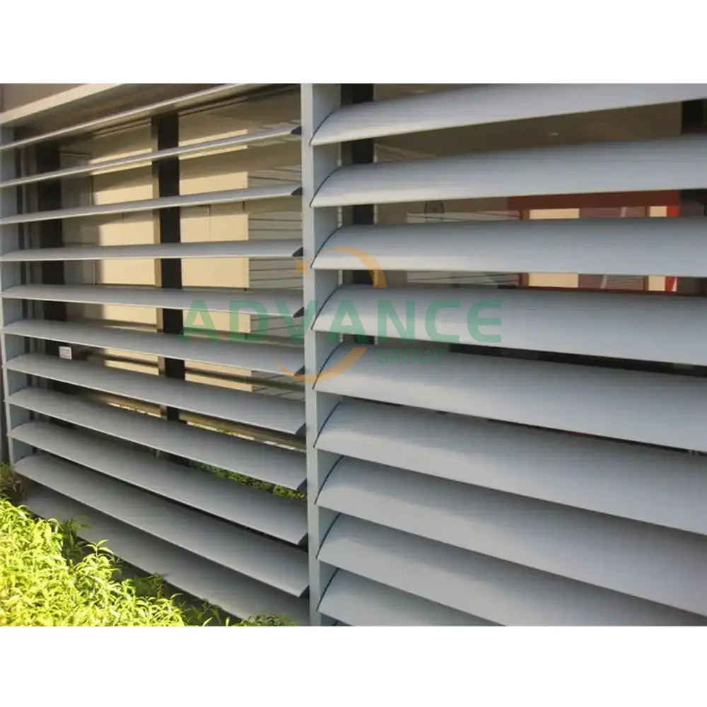 Modern Aluminium Glass Louver Window Aluminium Frame Electric Or Manual