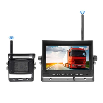 WiFi Car Security Car Camera System Wireless 7 Inch Monitor Camera