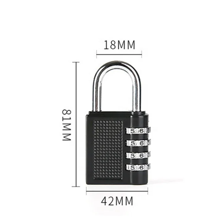 4 Digit Travel Combination Lock Padlocks 4 Digit Outdoor Waterproof Safety Padlock