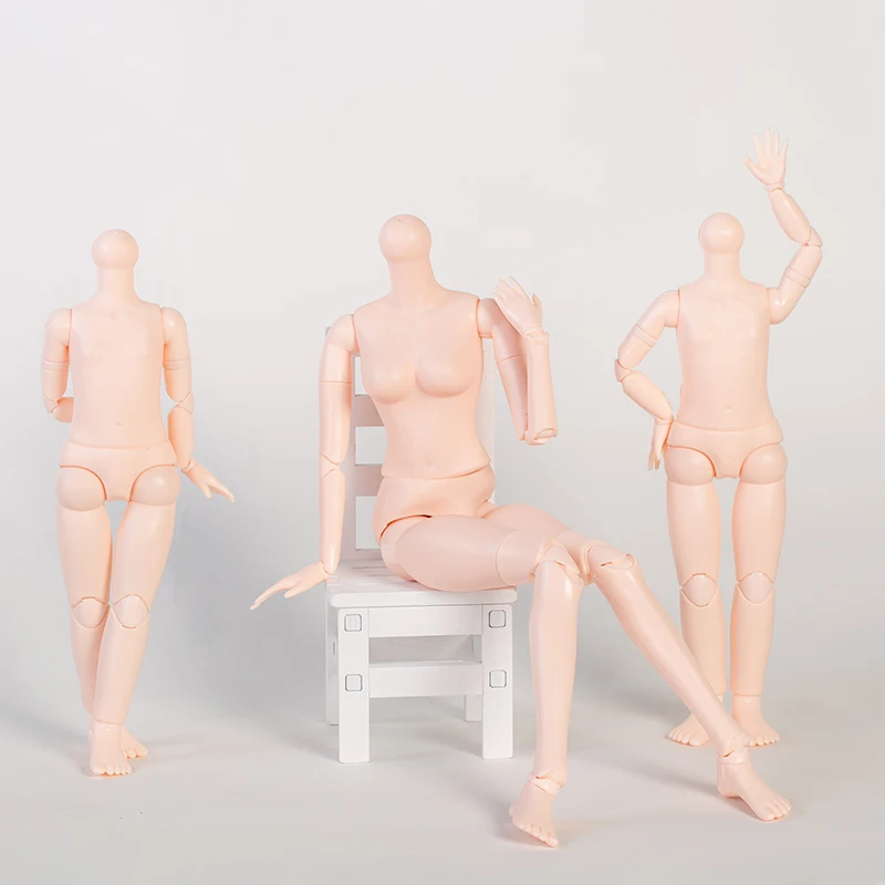 Factory Make Custom Ball Jointed Plastic Doll Bodies,1/3 1/4 Bjd Doll Accessories 9 Inch Naked Ball Jointed Doll Body