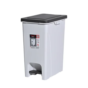 Hot Sale Kitchen Bathroom Guestroom And Toilet Plastic Trash Bin Dustbin  Large Capacity Rubbish Bin Pedal trash can
