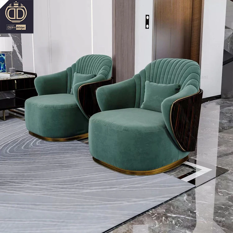 グリーンシガーチェスターフィールド手作りレザーレジャーラウンジ