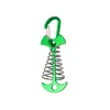 Spring Fish Bone Clips - Green