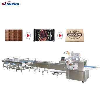 HANNPRO Popular in Europe and America chocolate bar cookies packaging machine packing production line