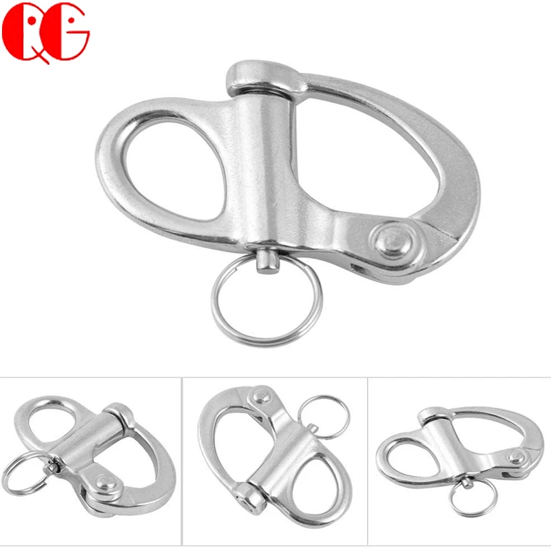 Hardware Quick Yacht Rigging Release With Round Ring Fixed Snap Quick