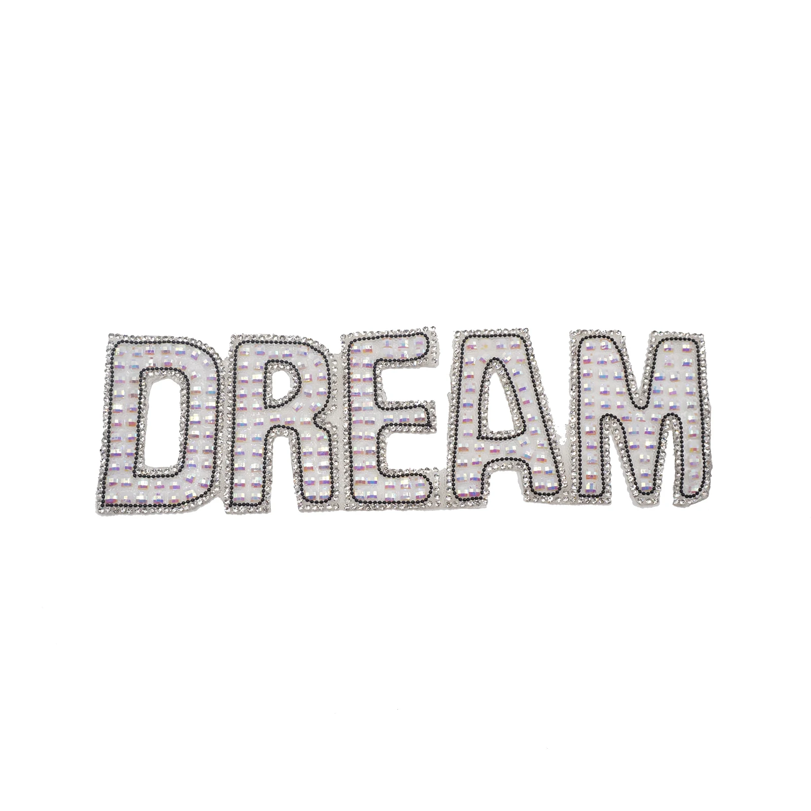 Free sample New arrival silicone logo heat transfer custom rhinestone greek letter patches for bags