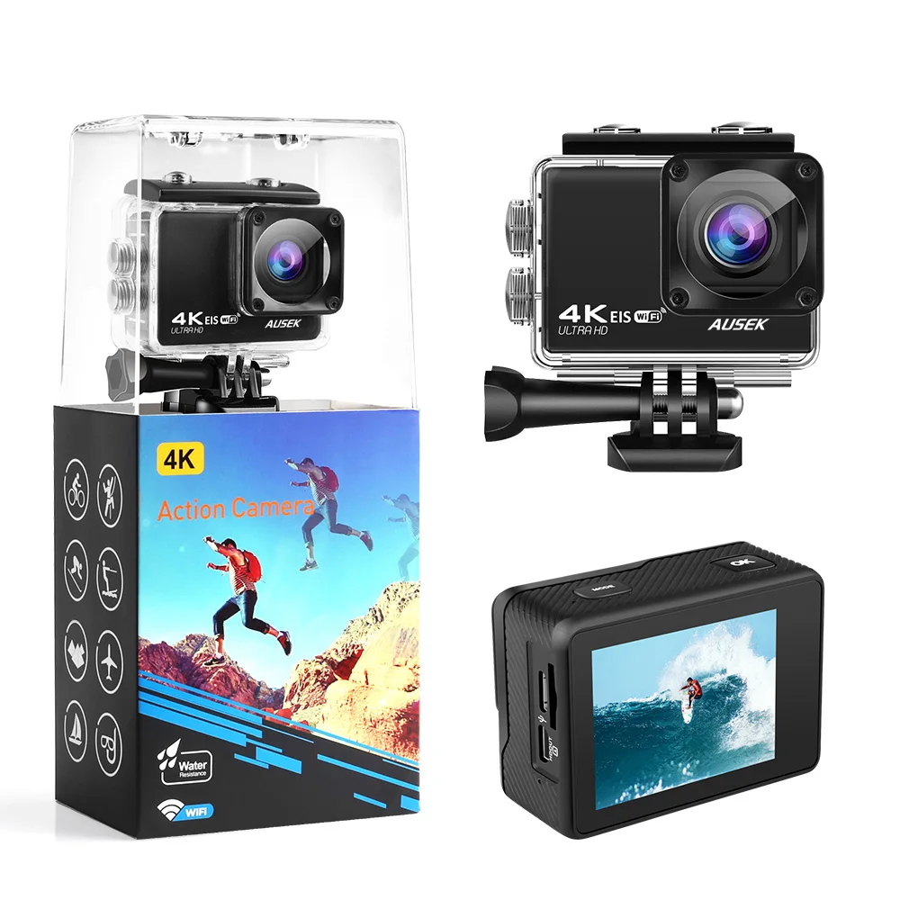 Anti-shake Bulk Buy Action Camera 4K Cmos Sport Vlog 11 Black
