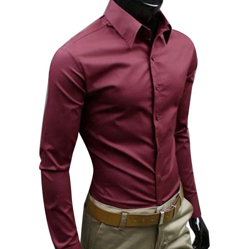 New Argyle Luxury Men's Shirt Business Style Slim Soft Comfort Slim Fit ...