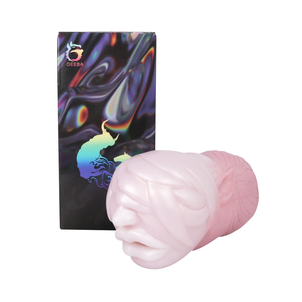 GEEBA Western Magic Beast Goddess Net Weight 685G Hibiscus Color Liquid Silicone Simulation Beast Cup Male Sex Product