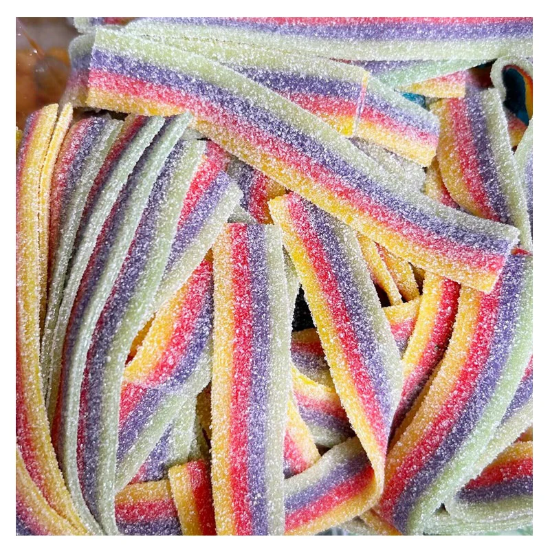 Children Like Candies Sour And Sweet Ribbons Sour Gummy Candy Sweets ...
