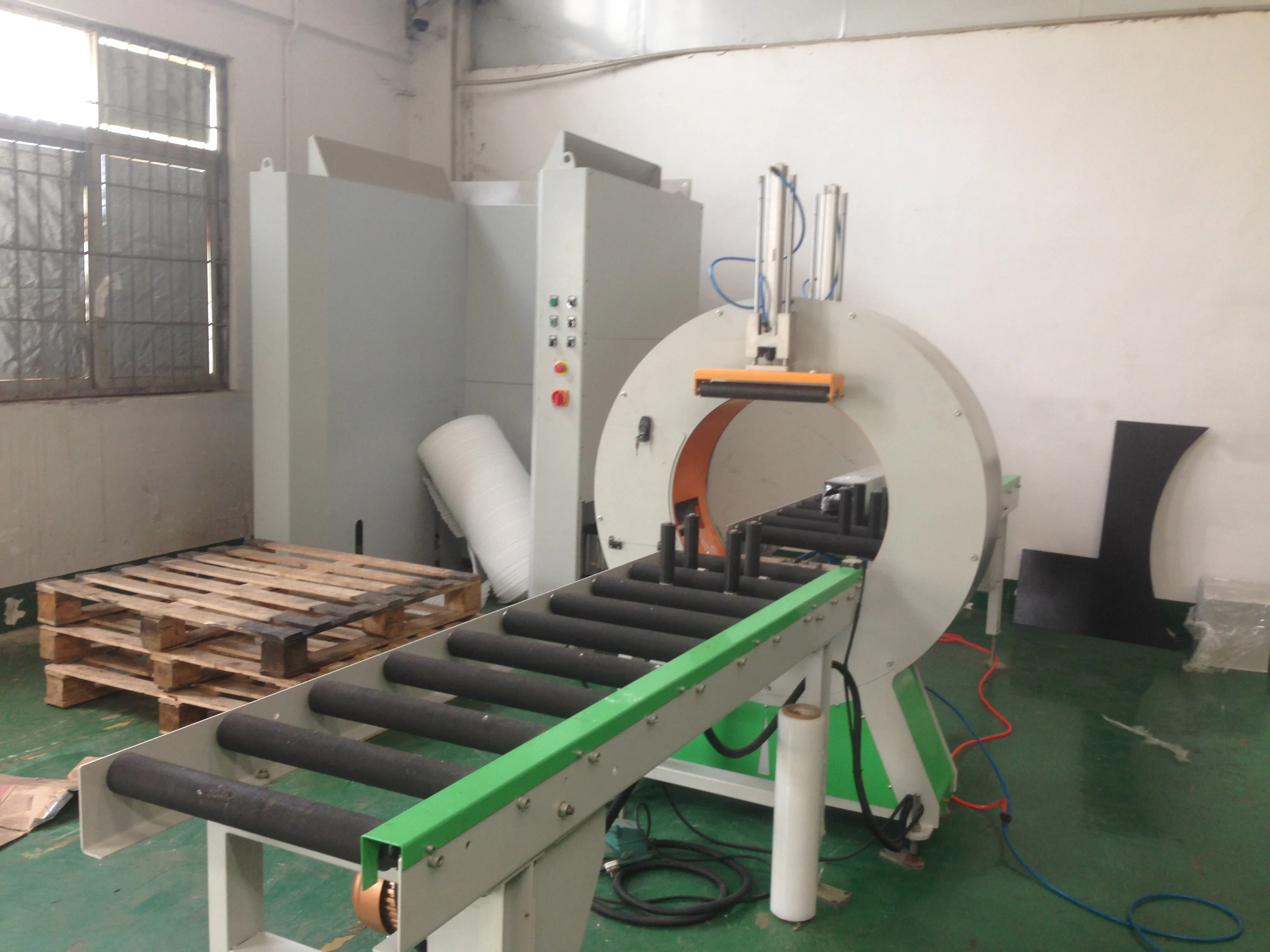 Timber Wrapping Machine Aluminum Profiles, Plastic Extruded Profiles,tube, Timber Boards ...