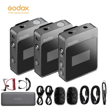 Godox MoveLink M1 M2 2.4GHz Wireless Lavalier Microphone for DSLR Cameras Camcorders Smartphones, and Tablets for YouTube detail image