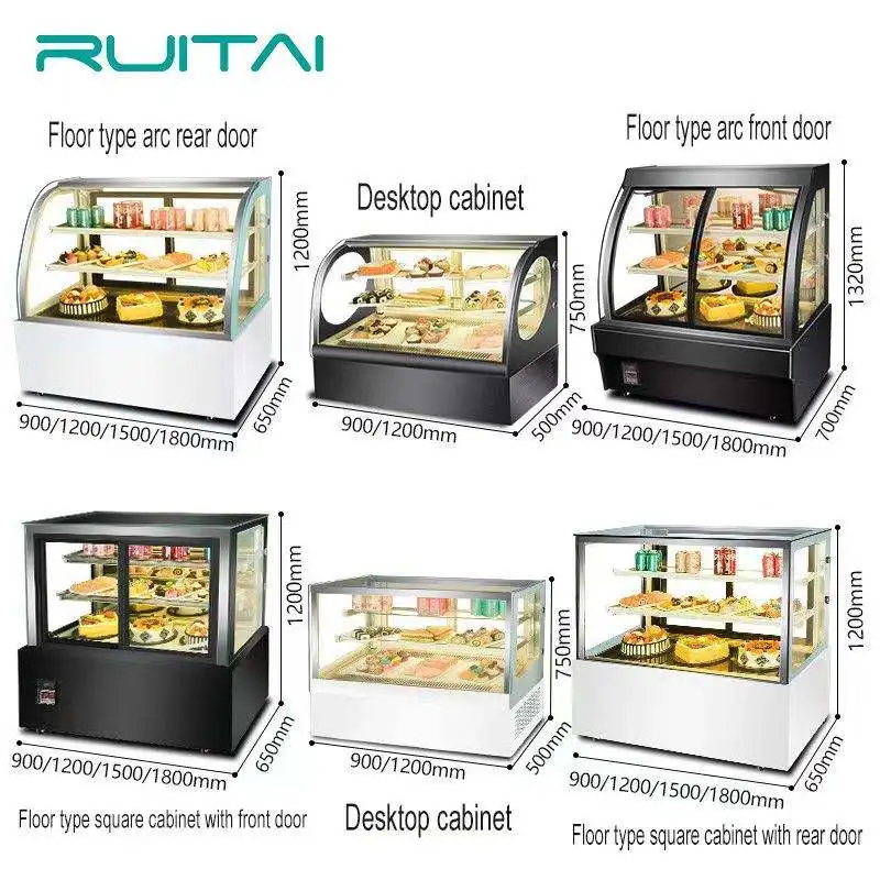 Commercial Round Refrigerator Pastry Cake Display Refrigerators Display Cheese