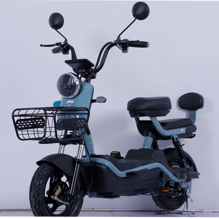 2 Wheel Cheap New 350w 500w 48v Electric Moped Bike With Pedals Electrica Ebike Scooter Electric 4997