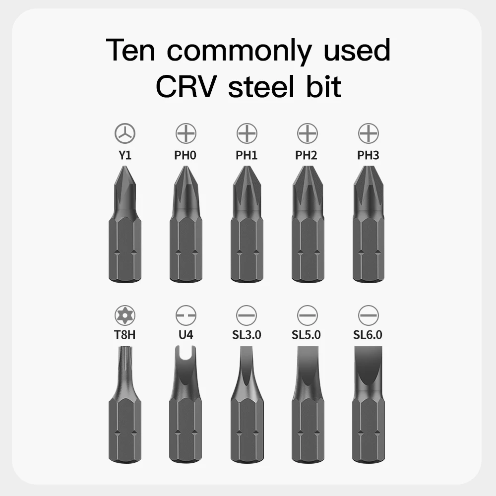 Multifunctional 47 in 1 Precision Slotted Screw Bit Kit Precision Screwdriver Set for Phone Electric Household Repair Tool Kit