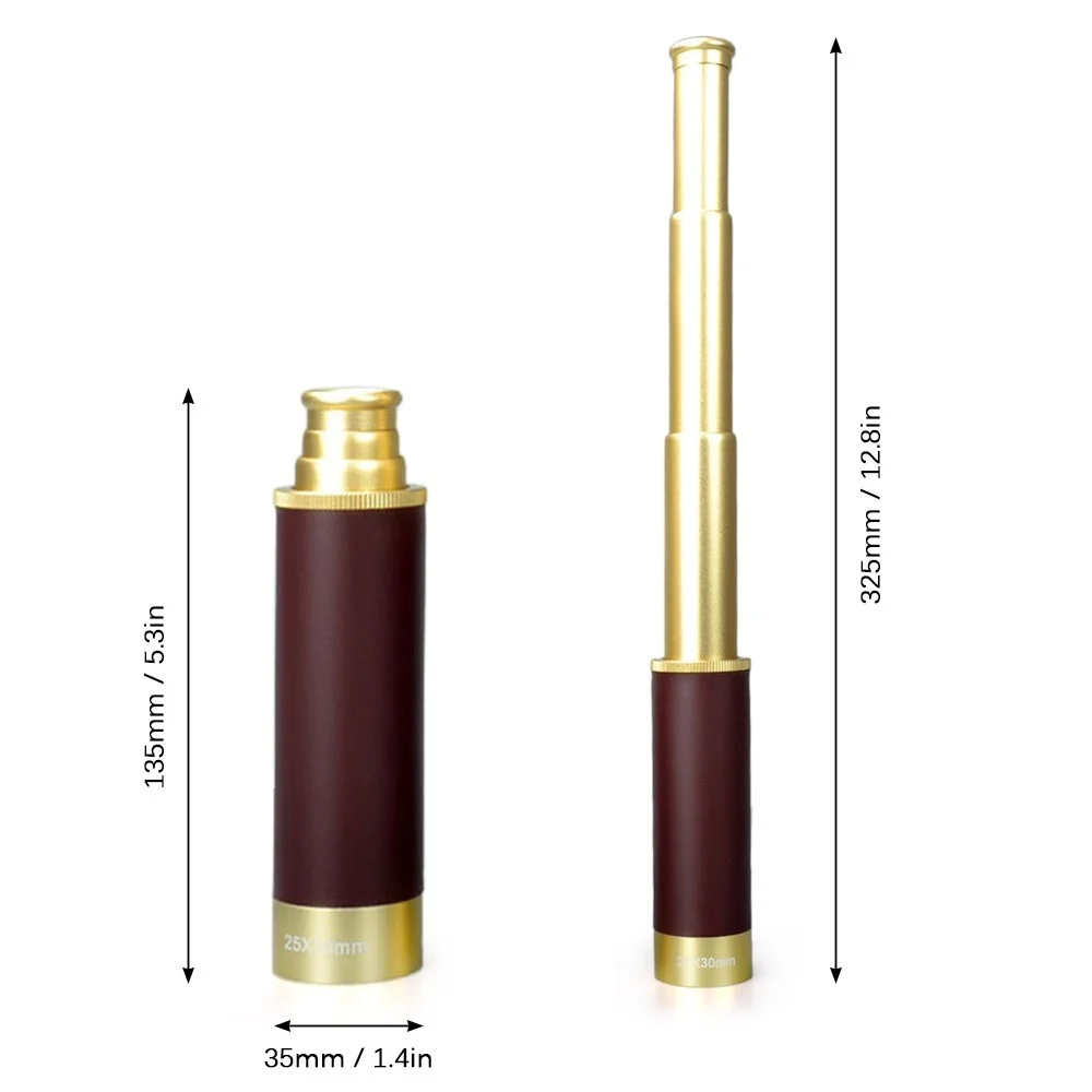 NewDoar 25x30 Zoomable Monoculaire Vintage Piraat Telescoop