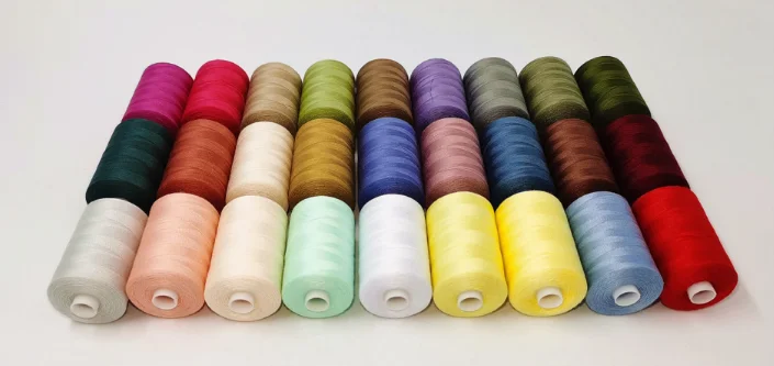 100 Polyester Core Spun Thread TFO twisted for high speed sewing machine