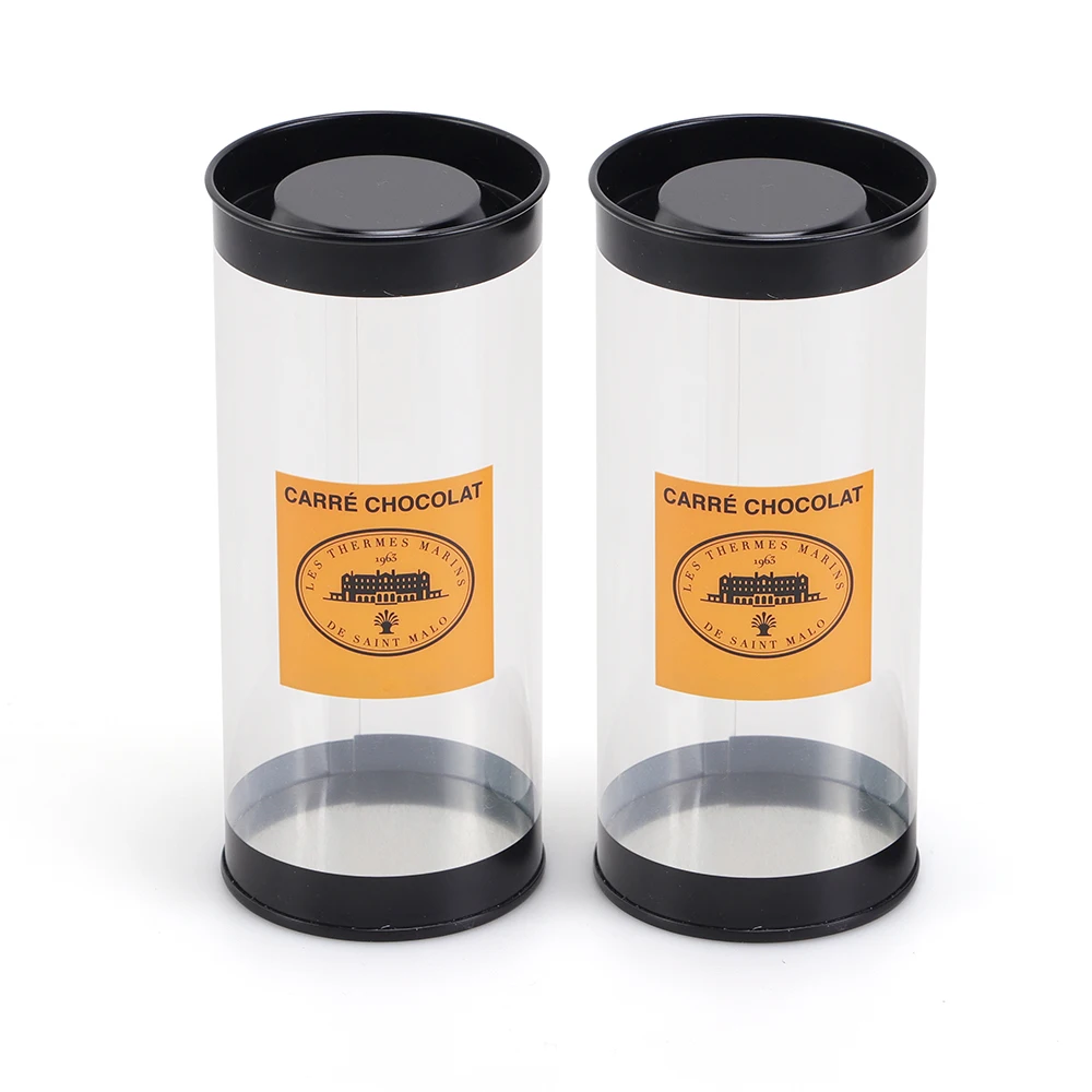 Empty PET Plastic 100ml 120ml 150ml 200ml 250ml 300ml 500ml 8oz Black Cosmetic Jar for Nuts,candy,chocolate