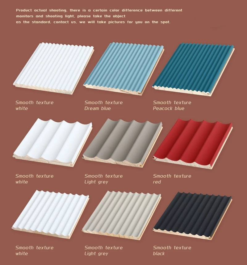 Baijin Interior Cladding Decorative Fluted Wall Panel Board Bedroom ...