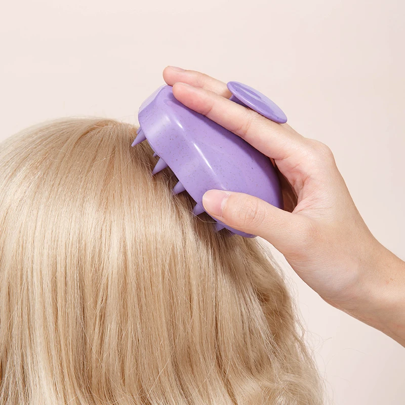 Силиконовая щетка для мытья волос