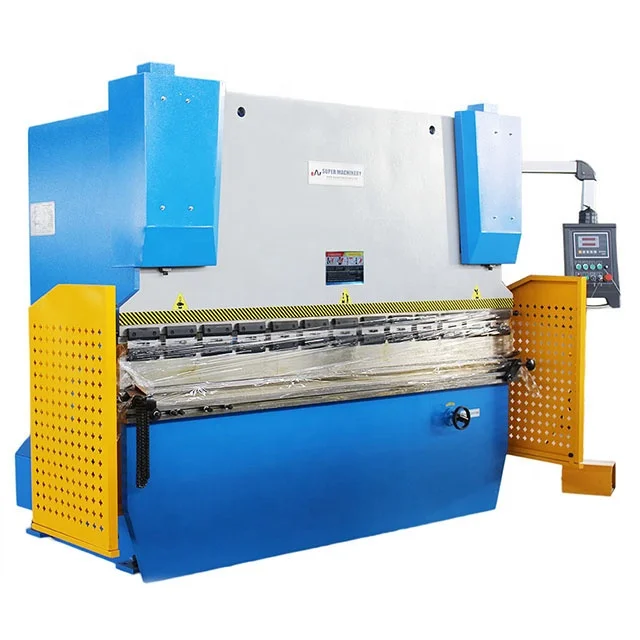 Torsion bar Estun E22 2 Axis Sheet Metal Steel Hydraulic Press Brake Bending Machine  CNC Controller