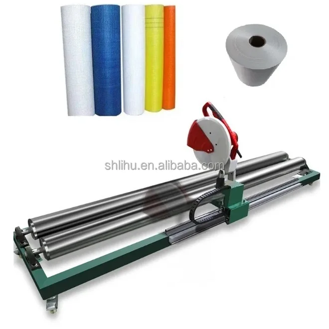 Cut to Length Roll Forming Machine Thermal Paper Cloth PVC Tape Fabric Roll Cutting Cutter Slitter Slitting Machine Manual