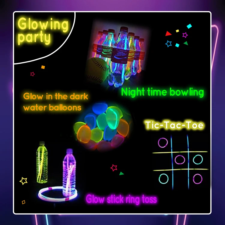 Glow Stick 100 Pcs With 100 Bracelet Connector Light Stick