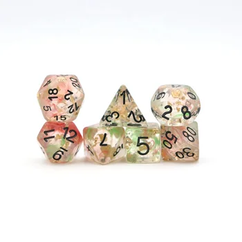 16mm Custom Dice Set Dice Polyhedral Custom  Resin Rpg Dnd Dice