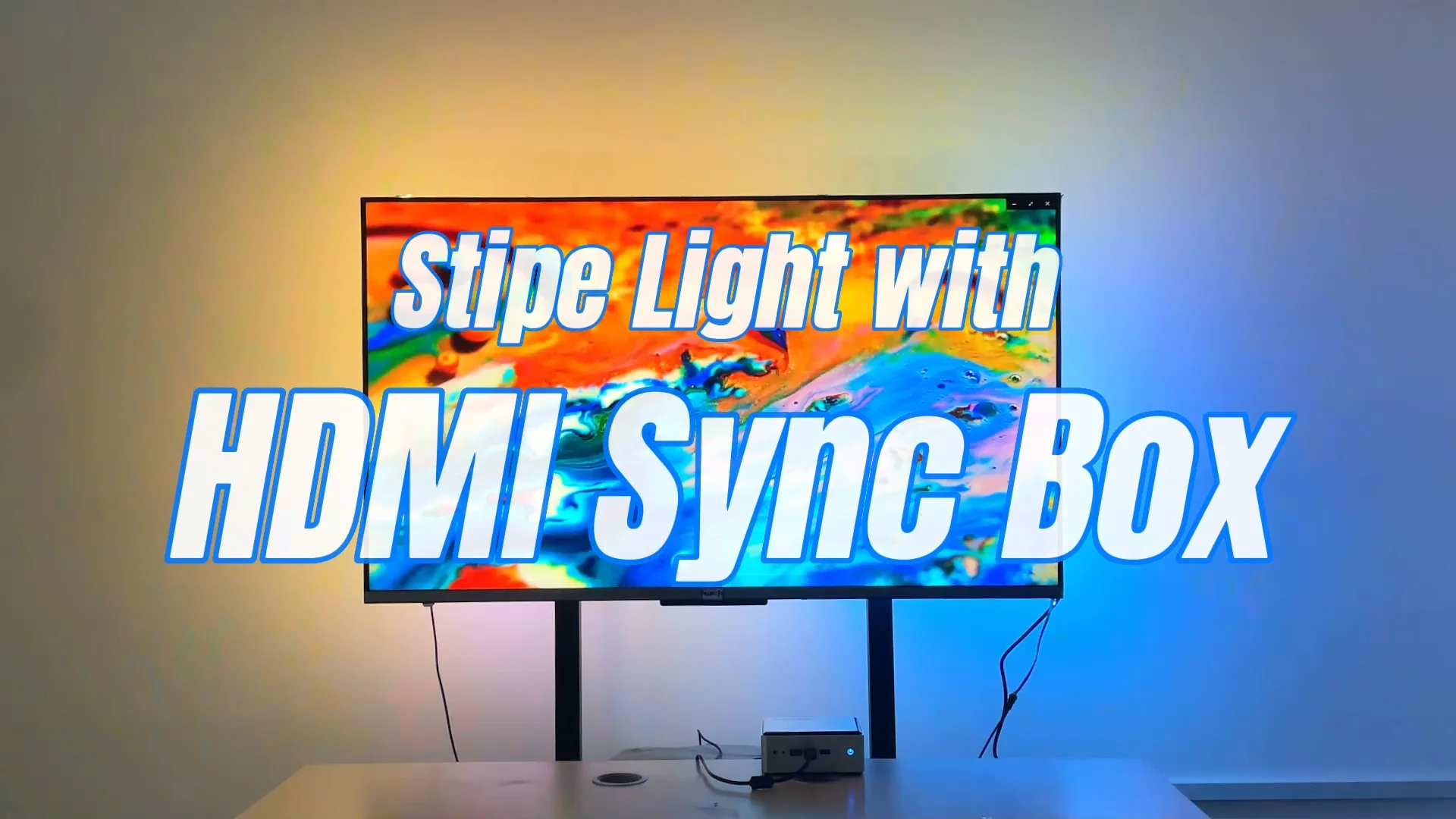 Hoomc Al11c3 Sync Box Led Backlight 4k30hz Hdmi1.4b Tv Strip Lights Sync Box Led Backlight For