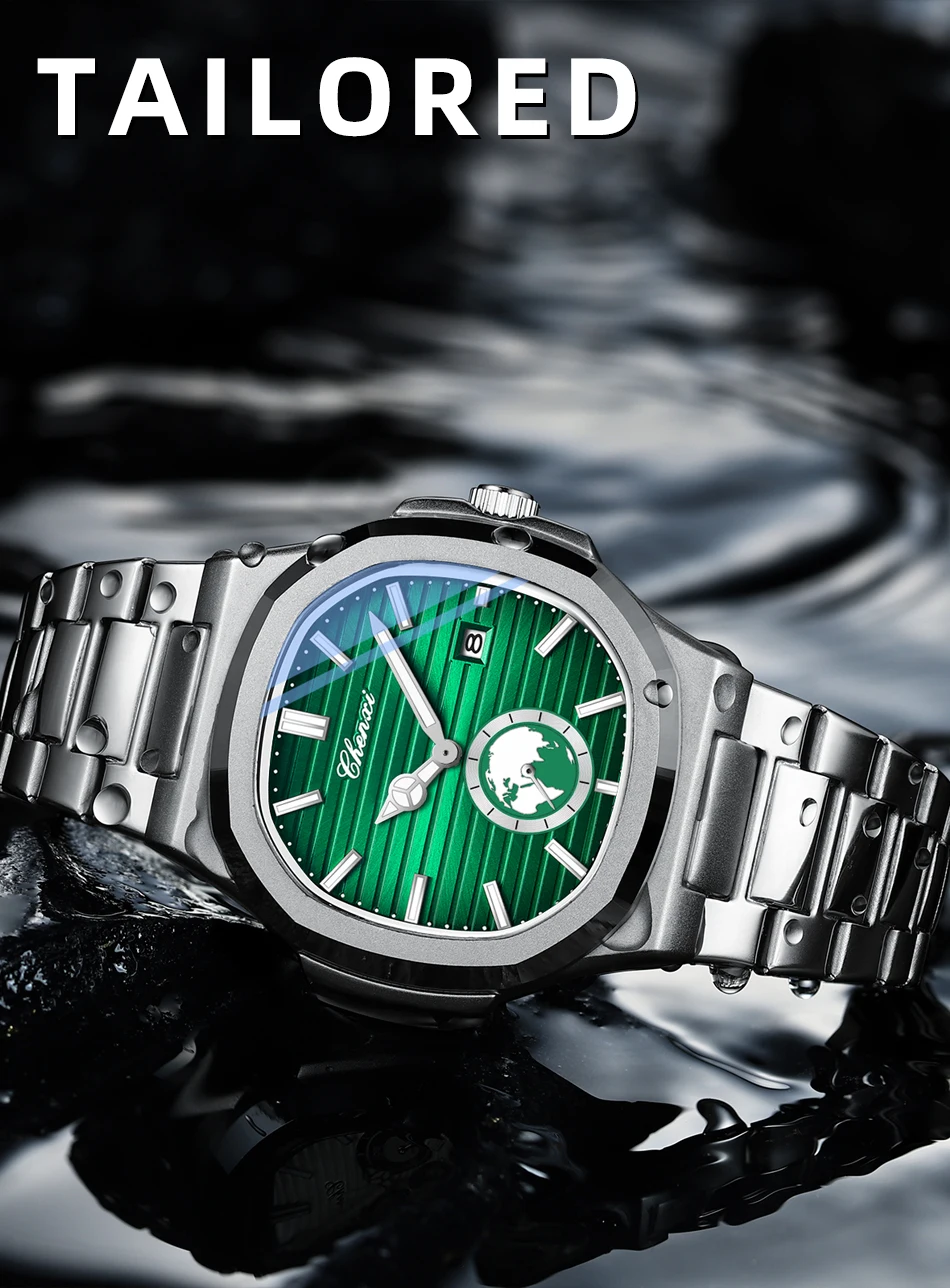 CHENXI 612 Luxury Men's Quartz Watch - Stainless Steel, Waterproof