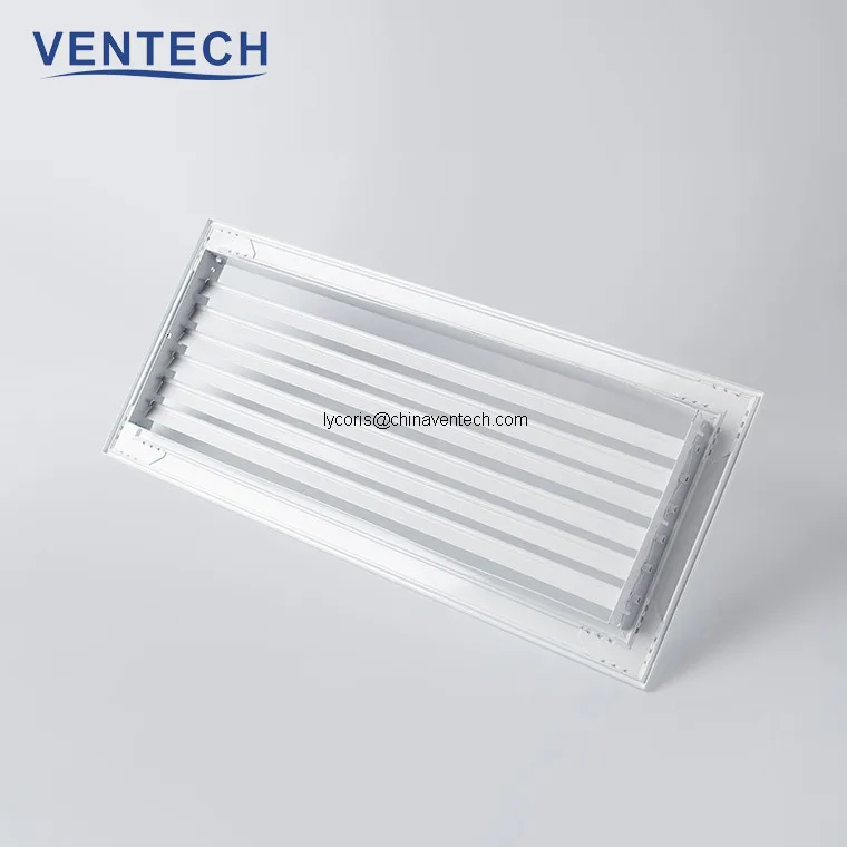 aluminum supply air grille single deflection grille with damper optional
