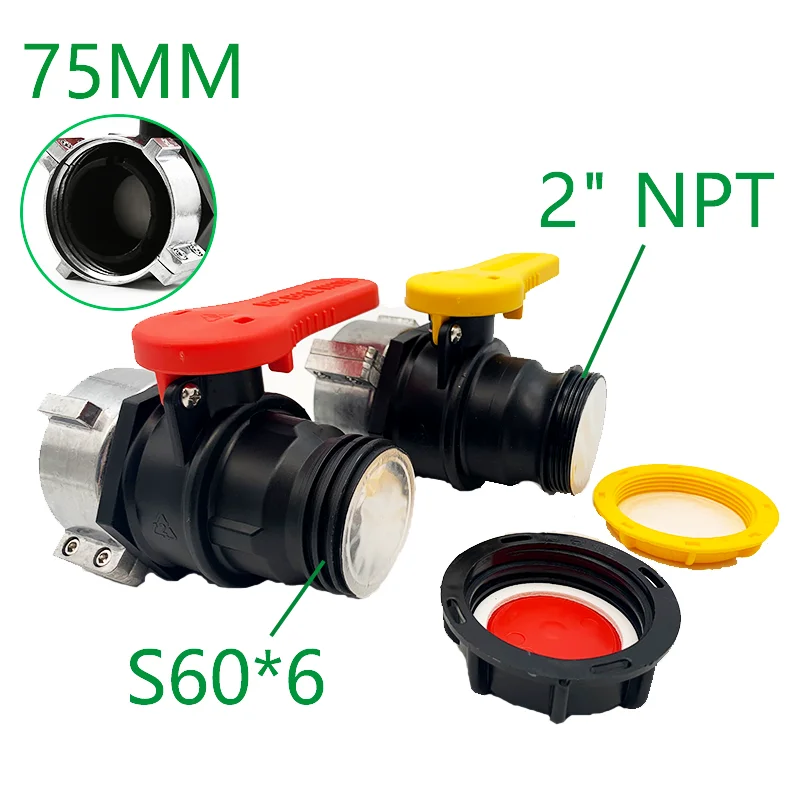 Ct Coupling Ibc Safety Tote Water Drain Tank Adapter Ball Valve With