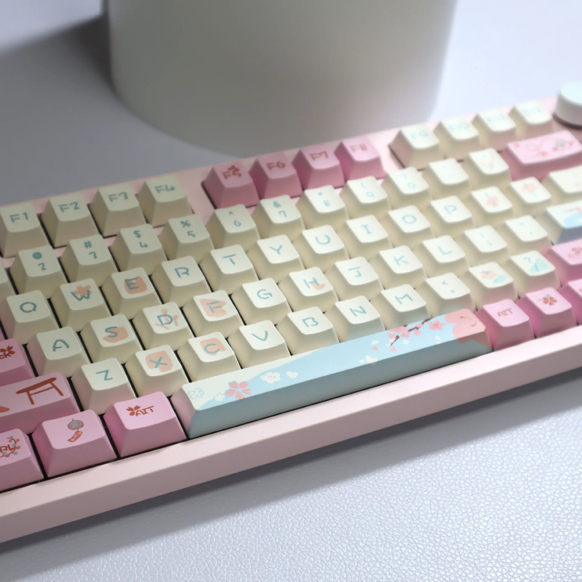 Hzgamer 133 Keys Cherry Blossom Keycaps Cherry Profile Keycaps ...