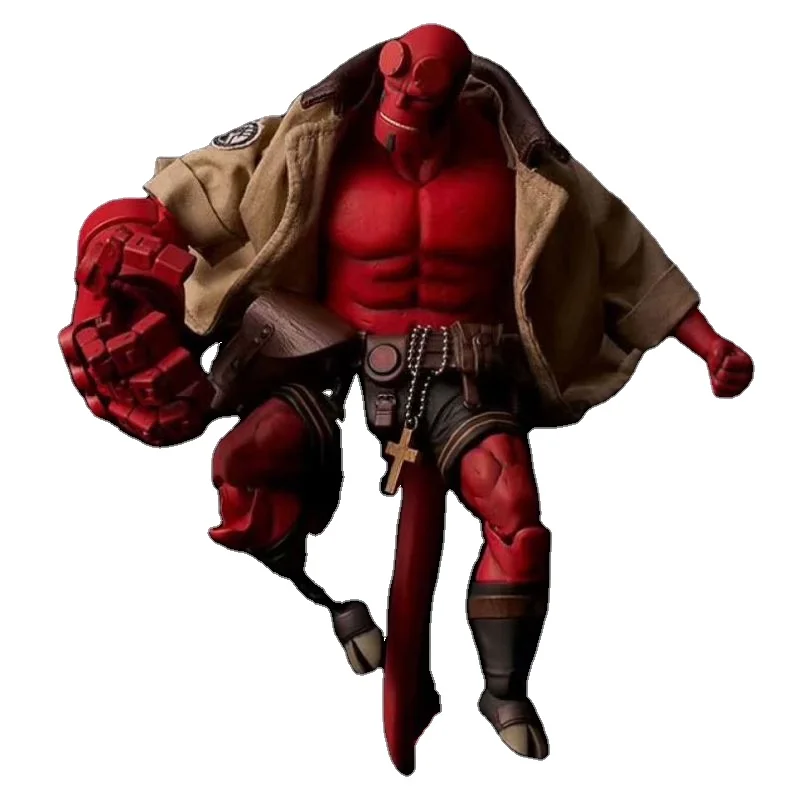 Thousand Value Practice Hellboy   Boy 1/12 Cloth  Joints Can Move Doll Figurines Model Action Figures  Gifts
