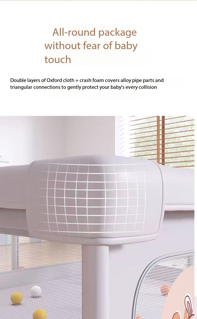 Custom Large Indoor/Outdoor Steel Foldable Baby Playpen Eco-Friendly Safety Fence for Babies Children Gym Dining Park Settings