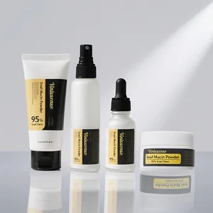 Targeted for Wrinkles and Facial Rejuvenation Korean Cosmetics Anti-Aging Face Serum with Snail Mucin Collagen Skin Care Set